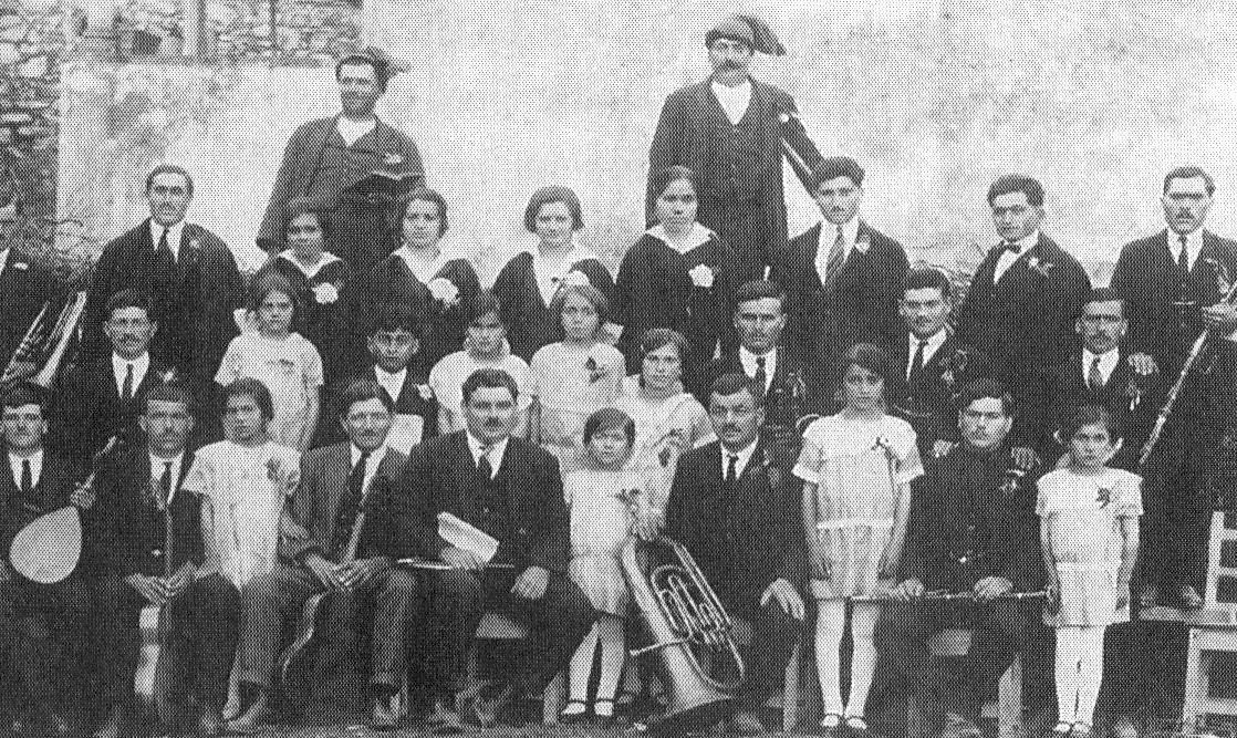Grupo de teatro amador do Soutocico, nos anos 1920-1930
