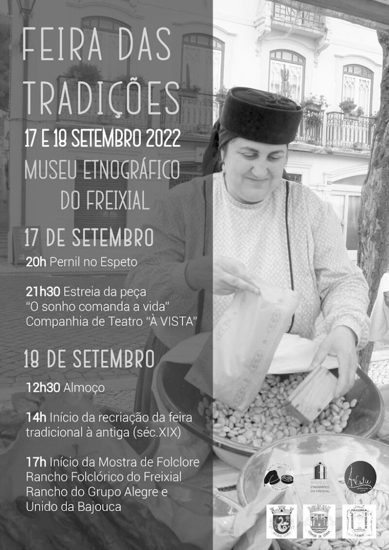 Cartaz da Feira das Tradições, 17 e 18 de setembro de 2022, Museu Etnográfico do Freixial