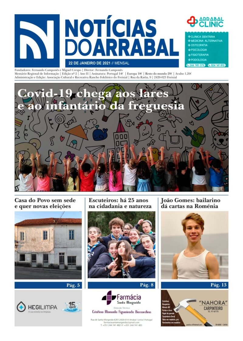 Capa — Notícias do Arrabal n.º 2 – janeiro de 2021