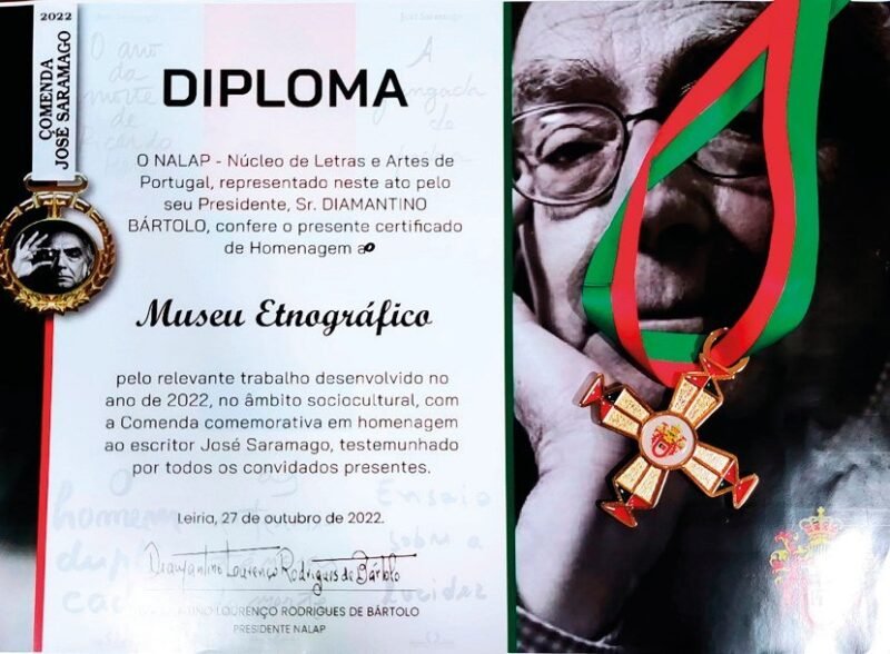 Museu Etnográfico do Freixial recebe comenda José Saramago 2022