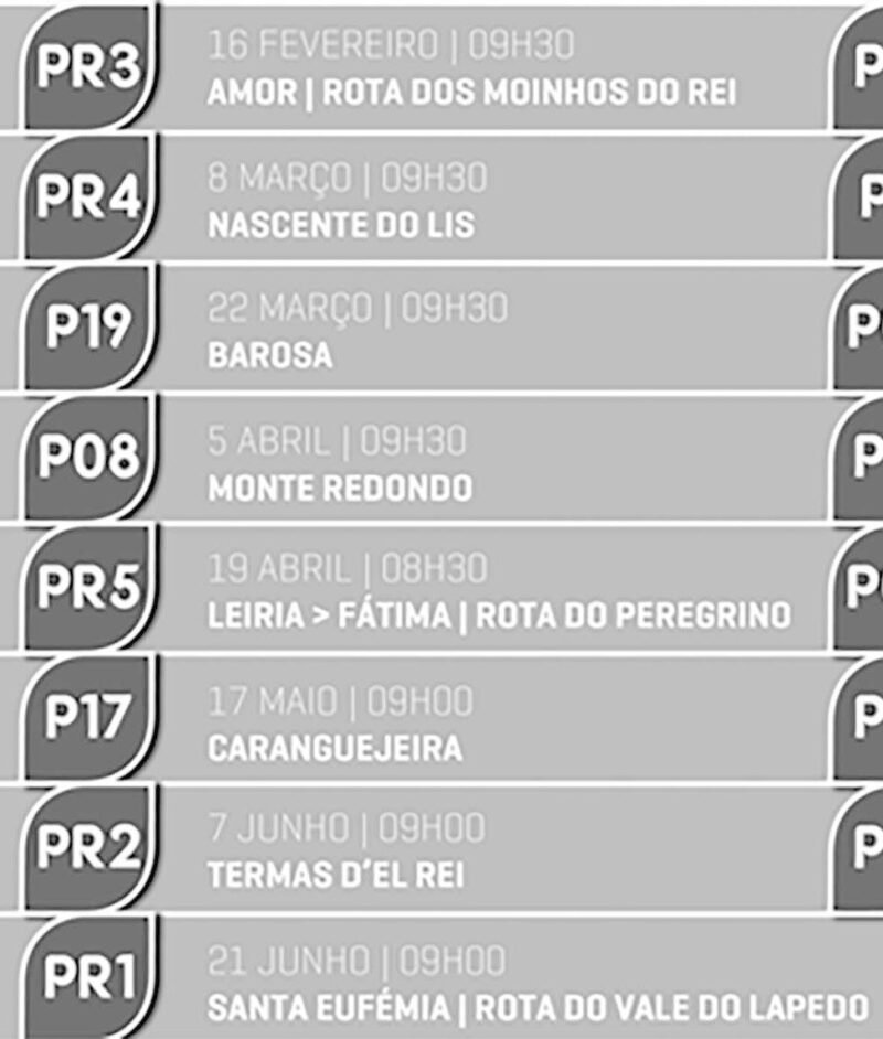 Passeios pedestres por Leiria