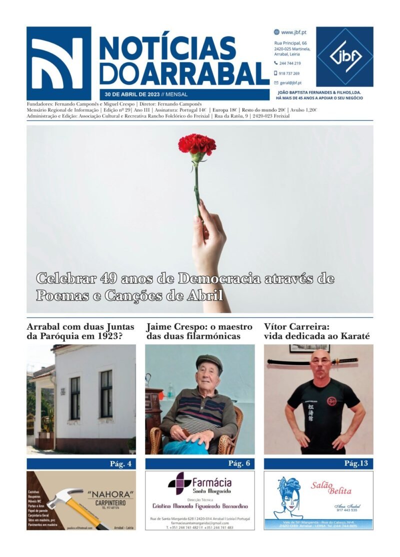 Capa — Notícias do Arrabal n.º 29 – abril de 2023
