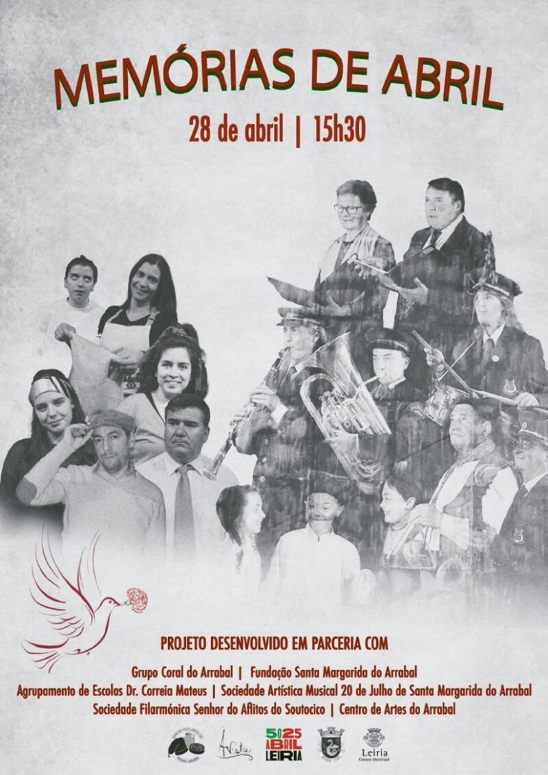 Cartaz da peça «Memórias de Abril», 28 de abril, 15h30