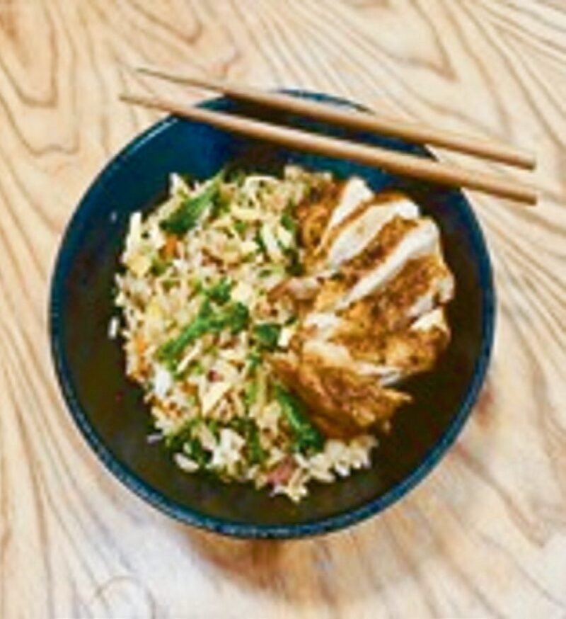 Arroz frito ao estilo chinês