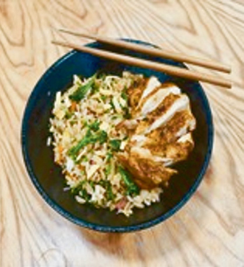 Arroz frito ao estilo chinês