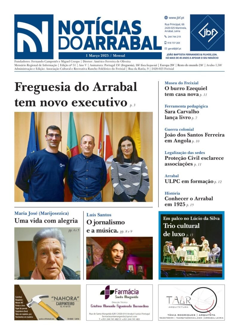 Capa — Notícias do Arrabal n.º 51 – março de 2025