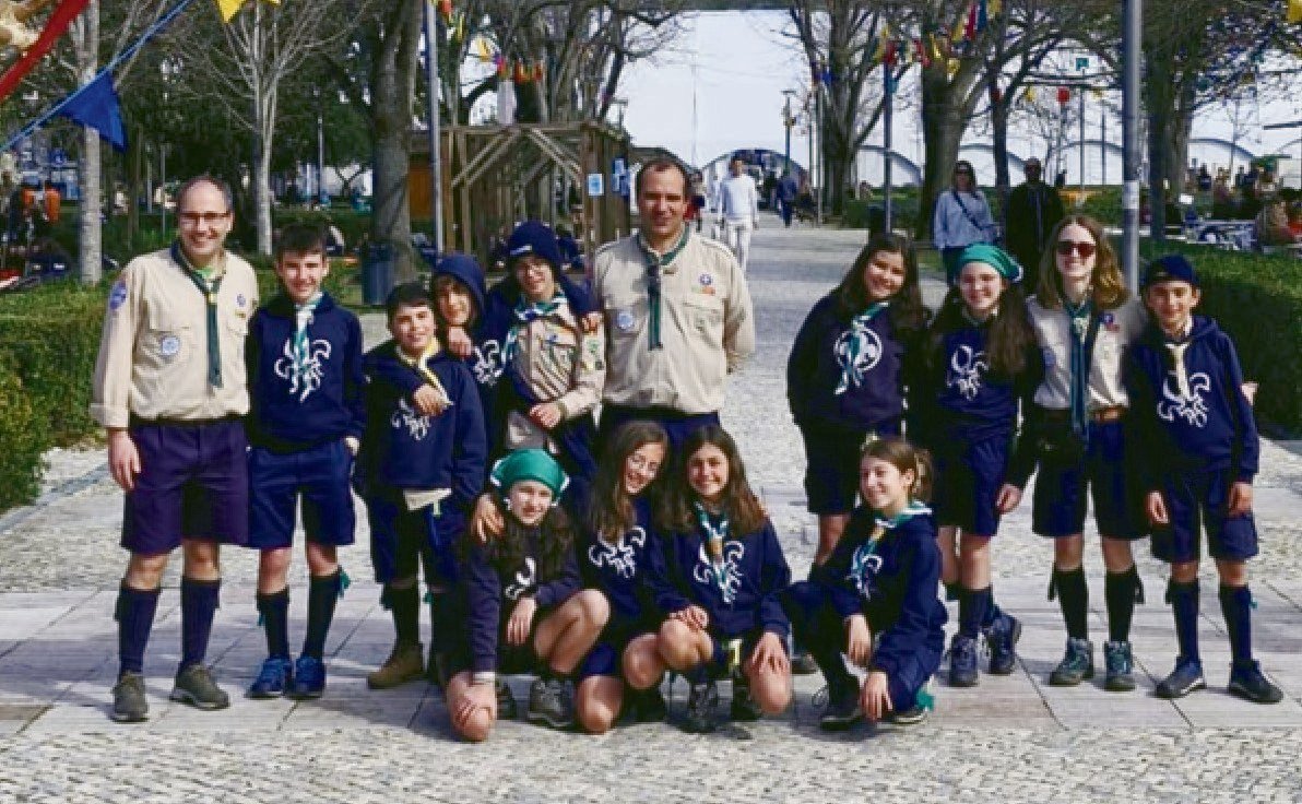 Agrupamento 1167 do Arrabal no Dia de Baden-Powell, em Leiria