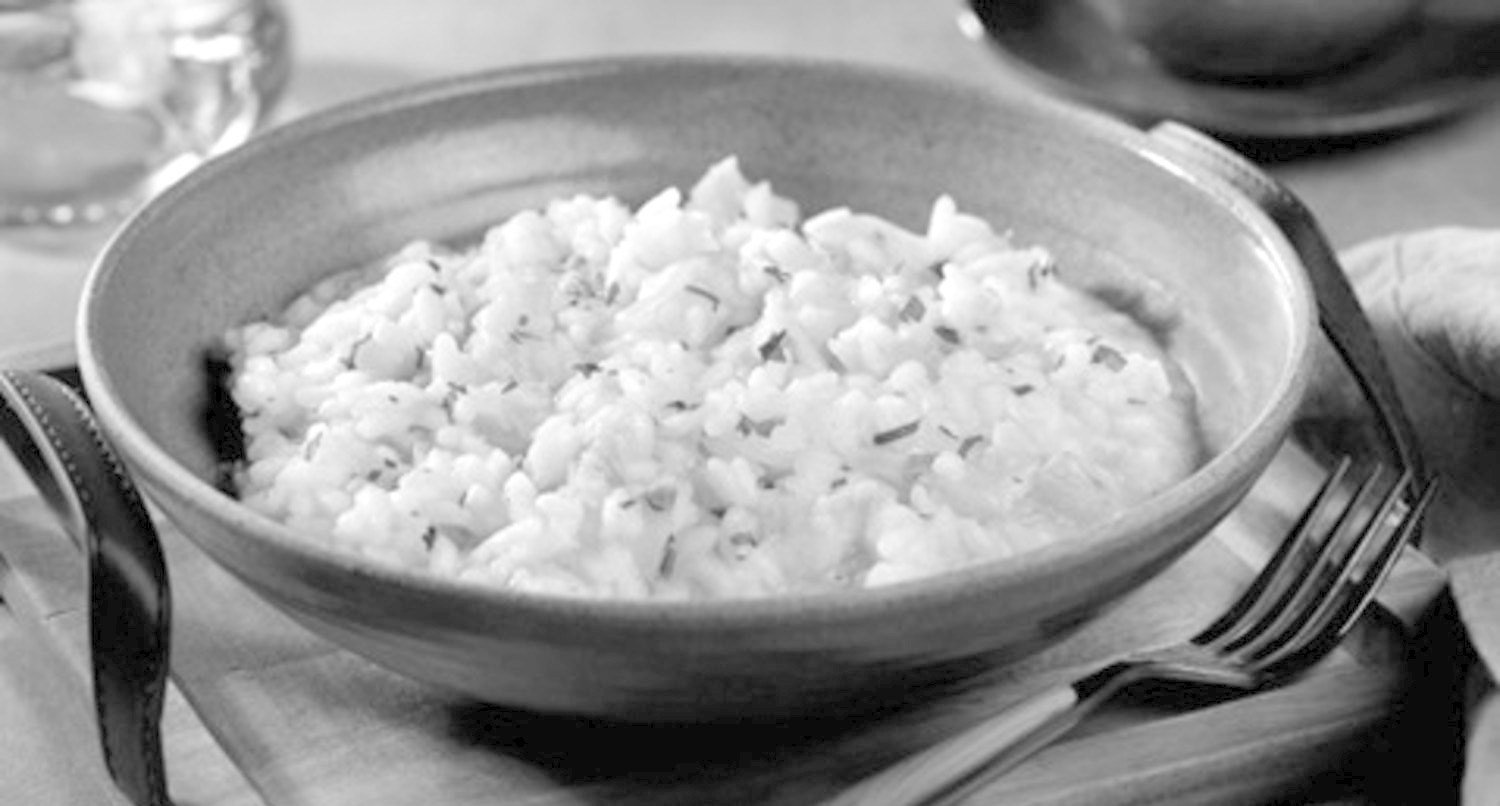 Risotto de bacalhau para quatro pessoas