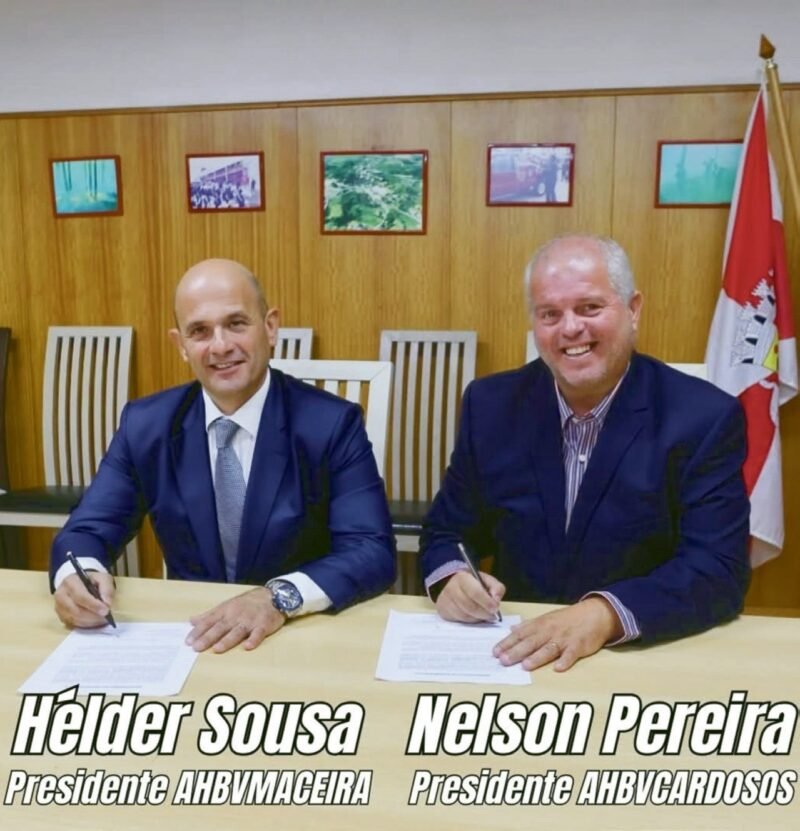 Hélder Sousa, presidente da AHBV Maceira, e Nelson Pereira, presidente da AHBV Cardosos