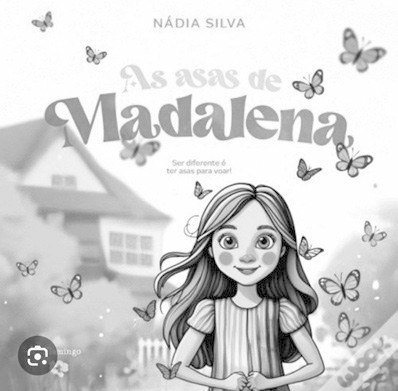 Capa do livro «As asas de Madalena», de Nádia Silva