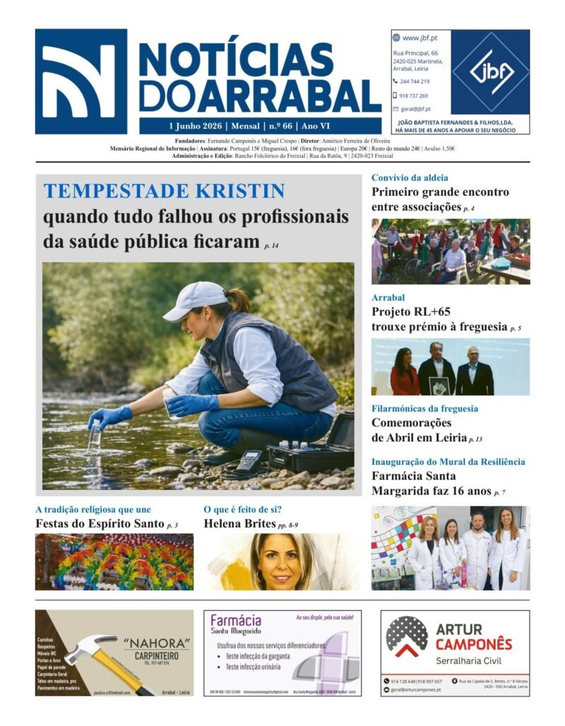 Capa — Notícias do Arrabal n.º 66 – junho de 2026