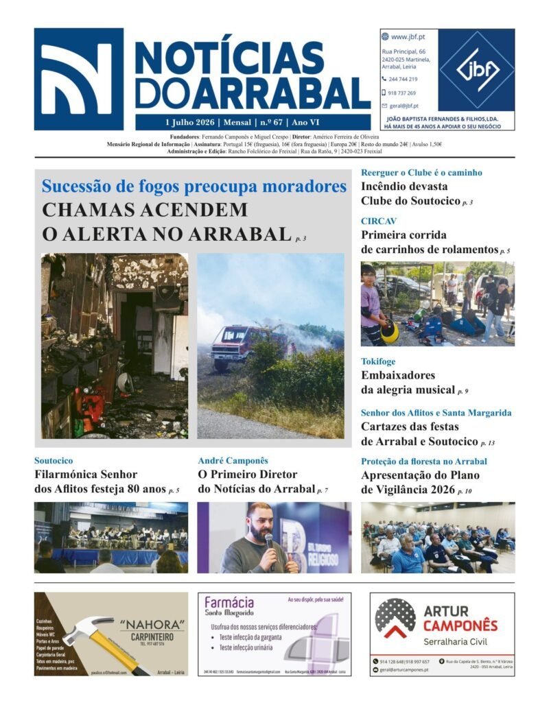 Capa — Notícias do Arrabal n.º 67 – julho de 2026