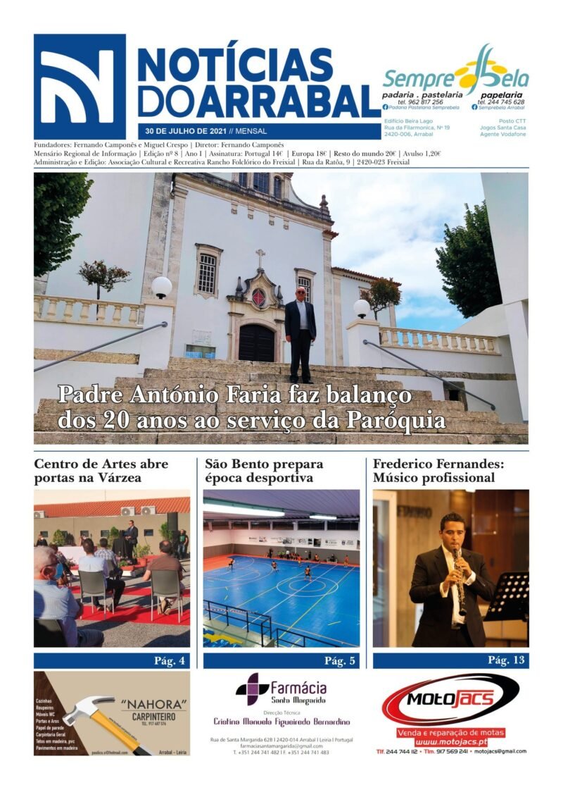 Capa — Notícias do Arrabal n.º 8 – julho de 2021