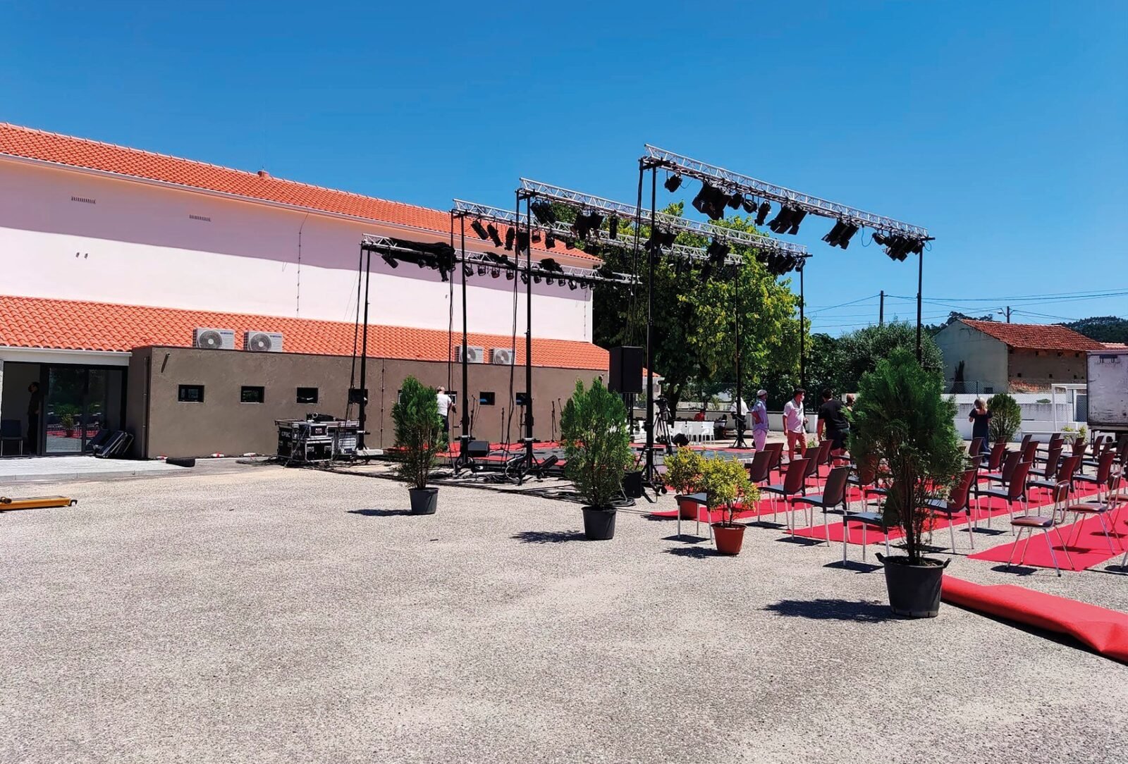Palco onde decorreram algumas atividades