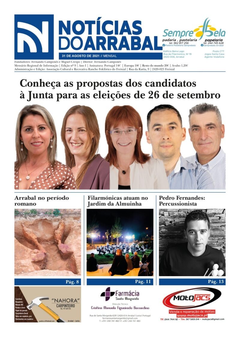 Capa — Notícias do Arrabal n.º 9 – agosto de 2021